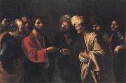 MANFREDI, Bartolomeo Tribute to Caesar Sweden oil painting artist
